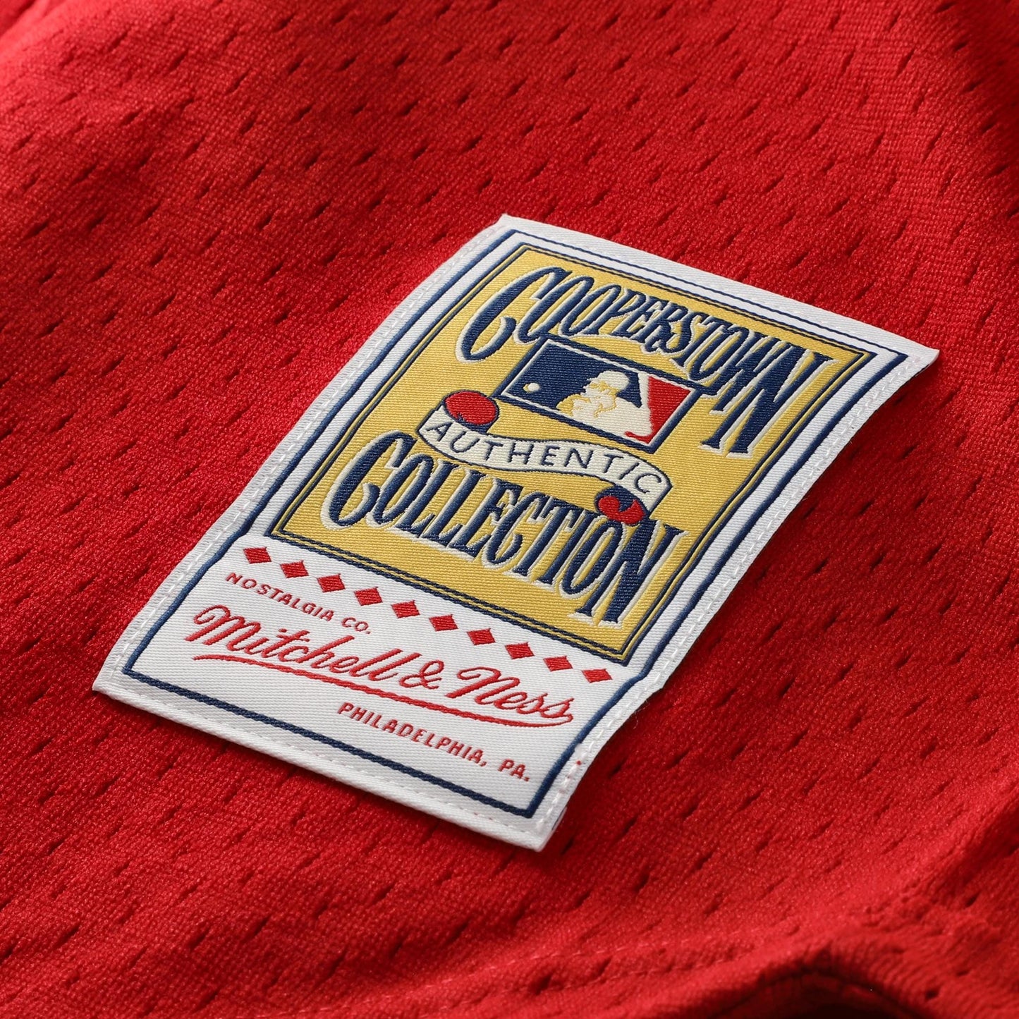 Deion Sanders Cincinnati Reds Mitchell &amp;amp; Ness Cooperstown Mesh Batting Practice Button-Up Jersey - Red