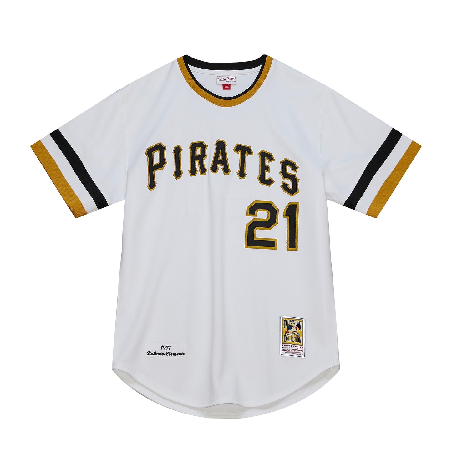 Roberto Clemente Pittsburgh Pirates Mitchell &amp;amp; Ness Cooperstown Collection Authentic Jersey - White