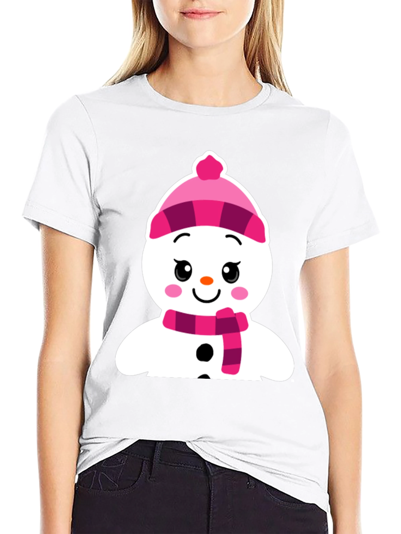 Festive Snowman Graphic Tee