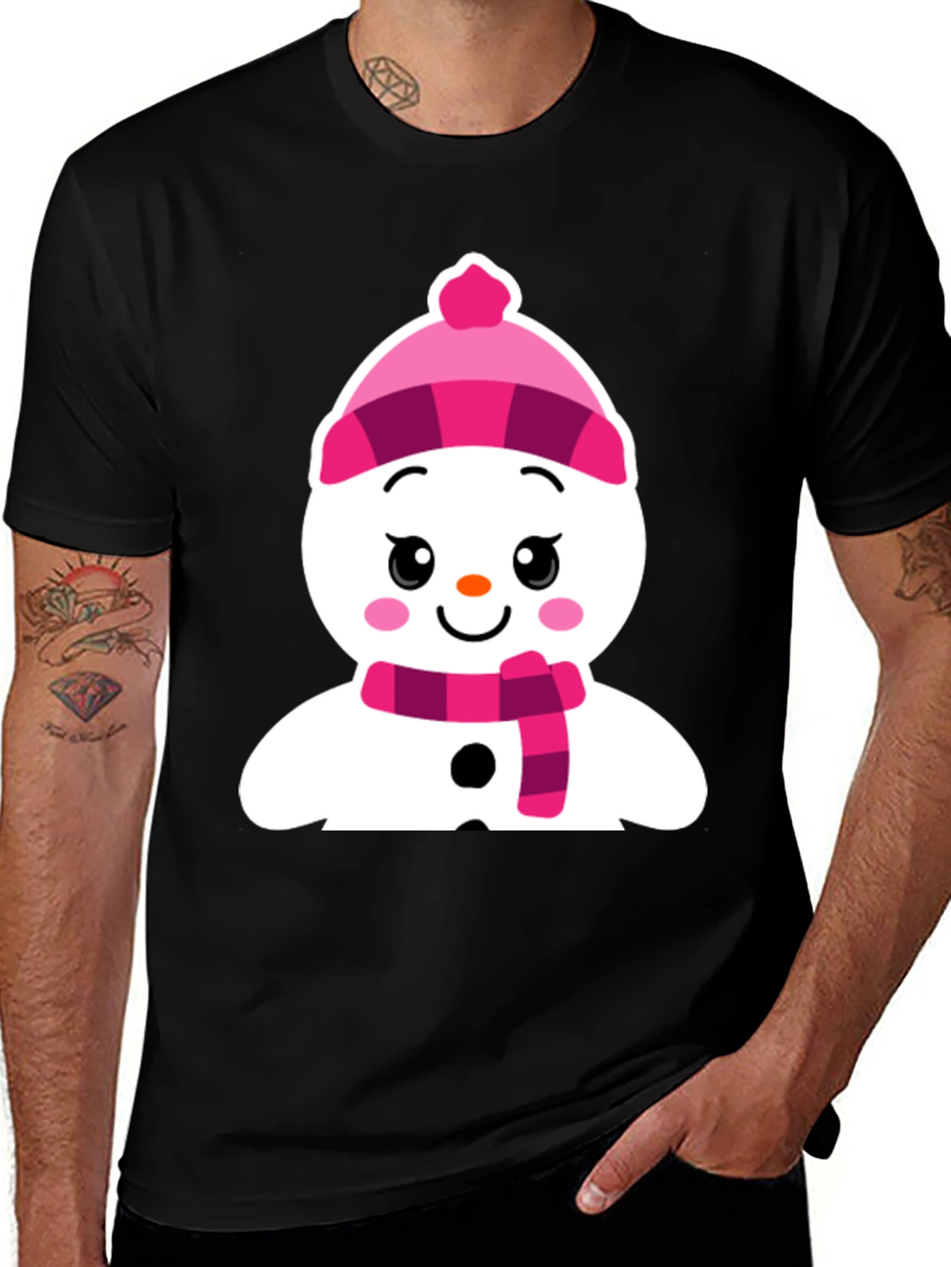 Festive Snowman Graphic Tee