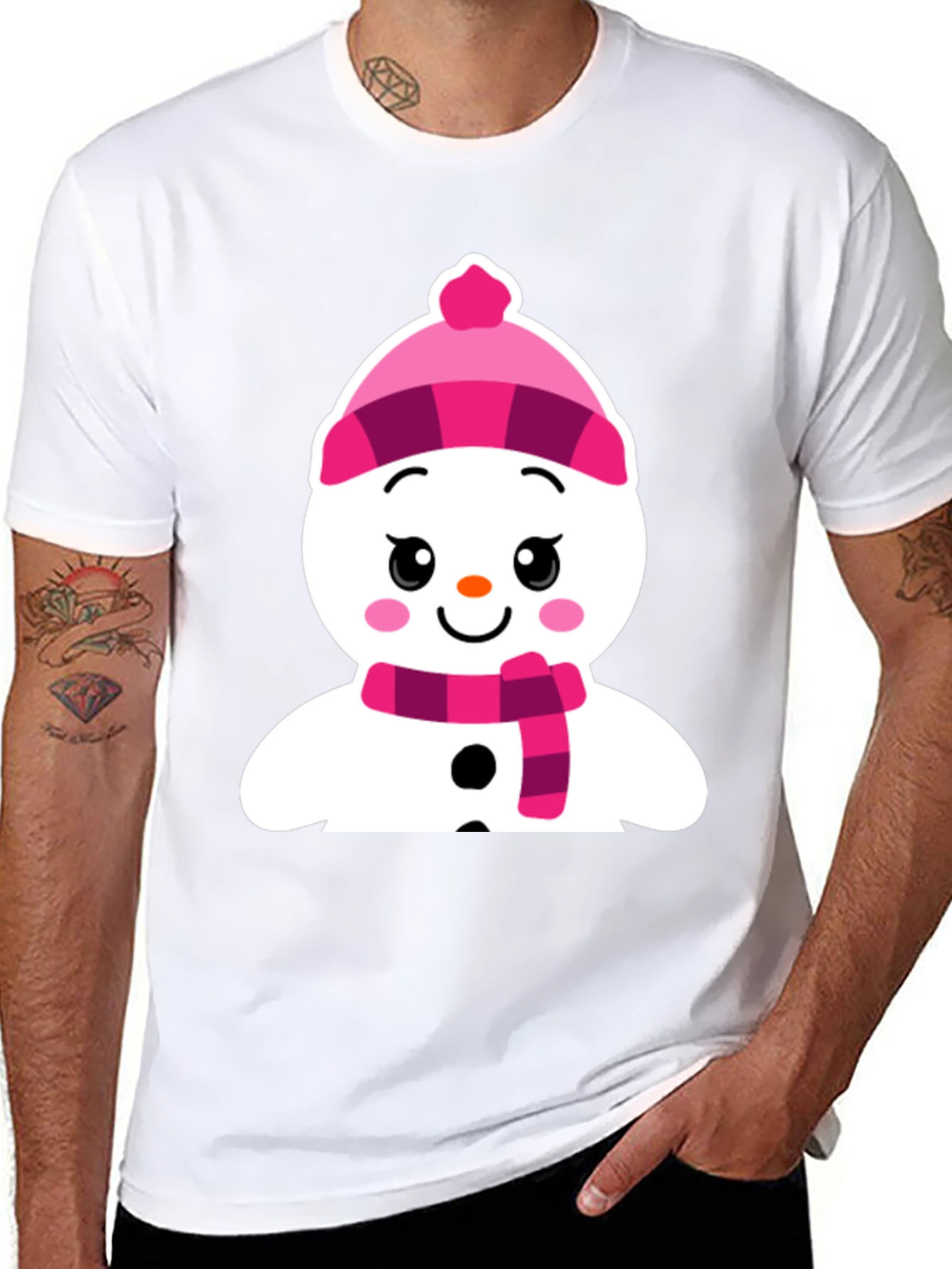 Festive Snowman Graphic Tee