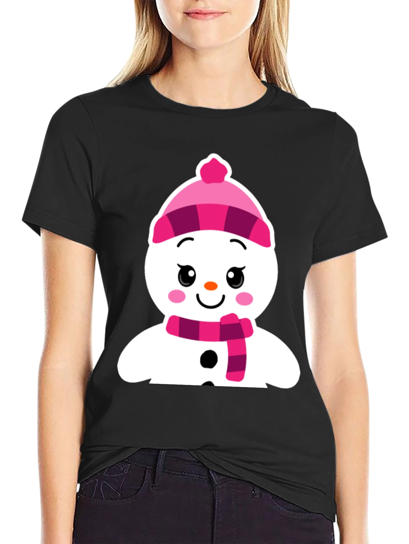 Festive Snowman Graphic Tee
