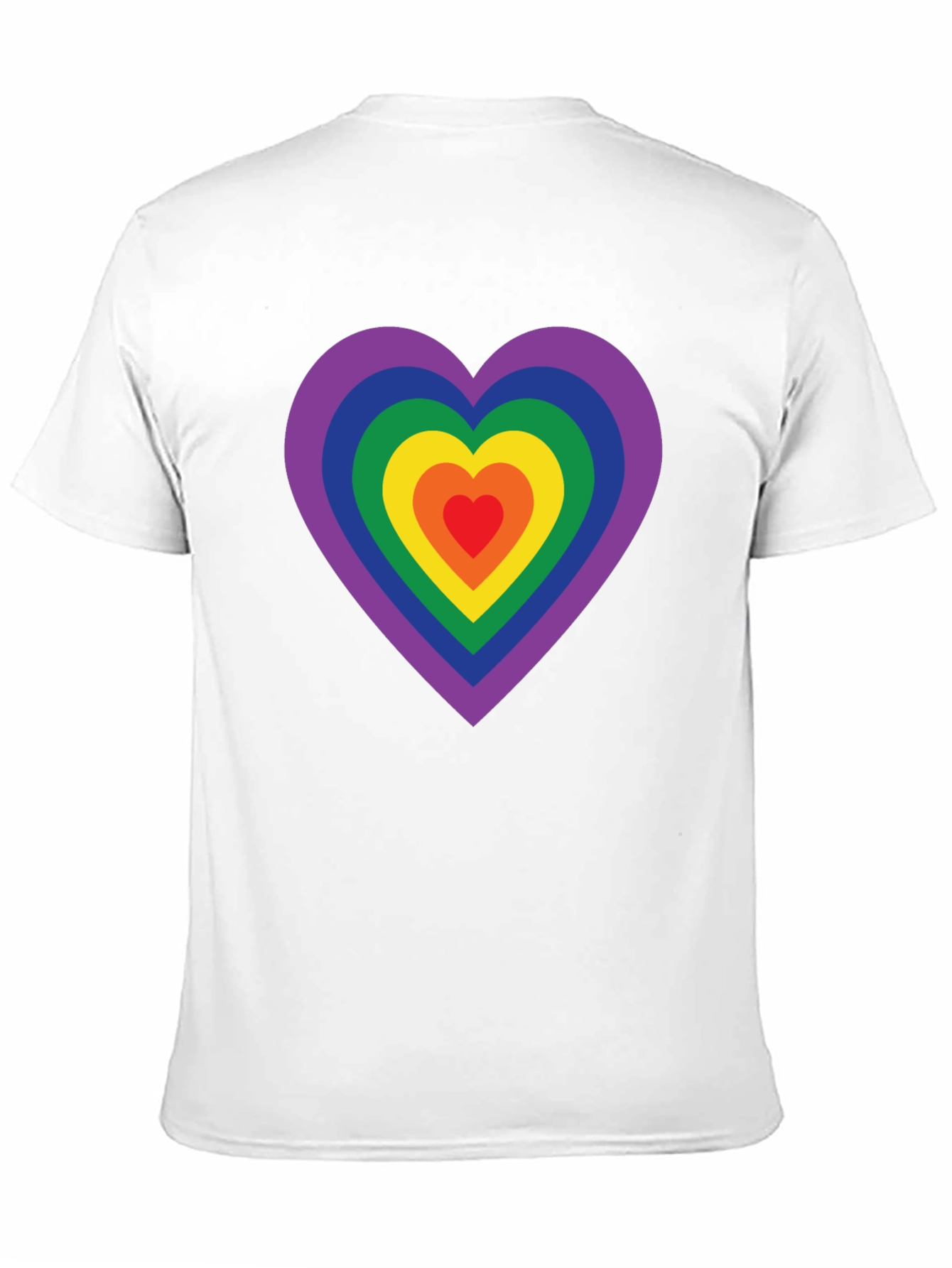 Rainbow Heart Graphic Tee - Pride Shirt