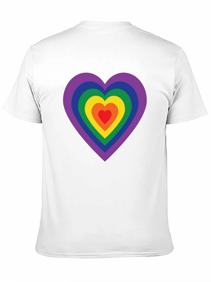 Rainbow Heart Graphic Tee - Pride Shirt