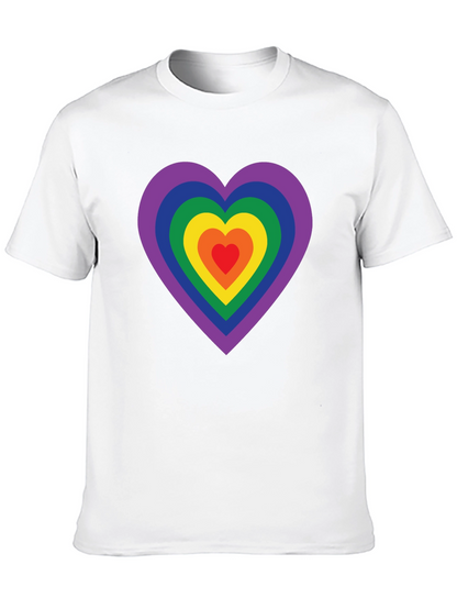 Rainbow Heart Graphic Tee - Pride Shirt