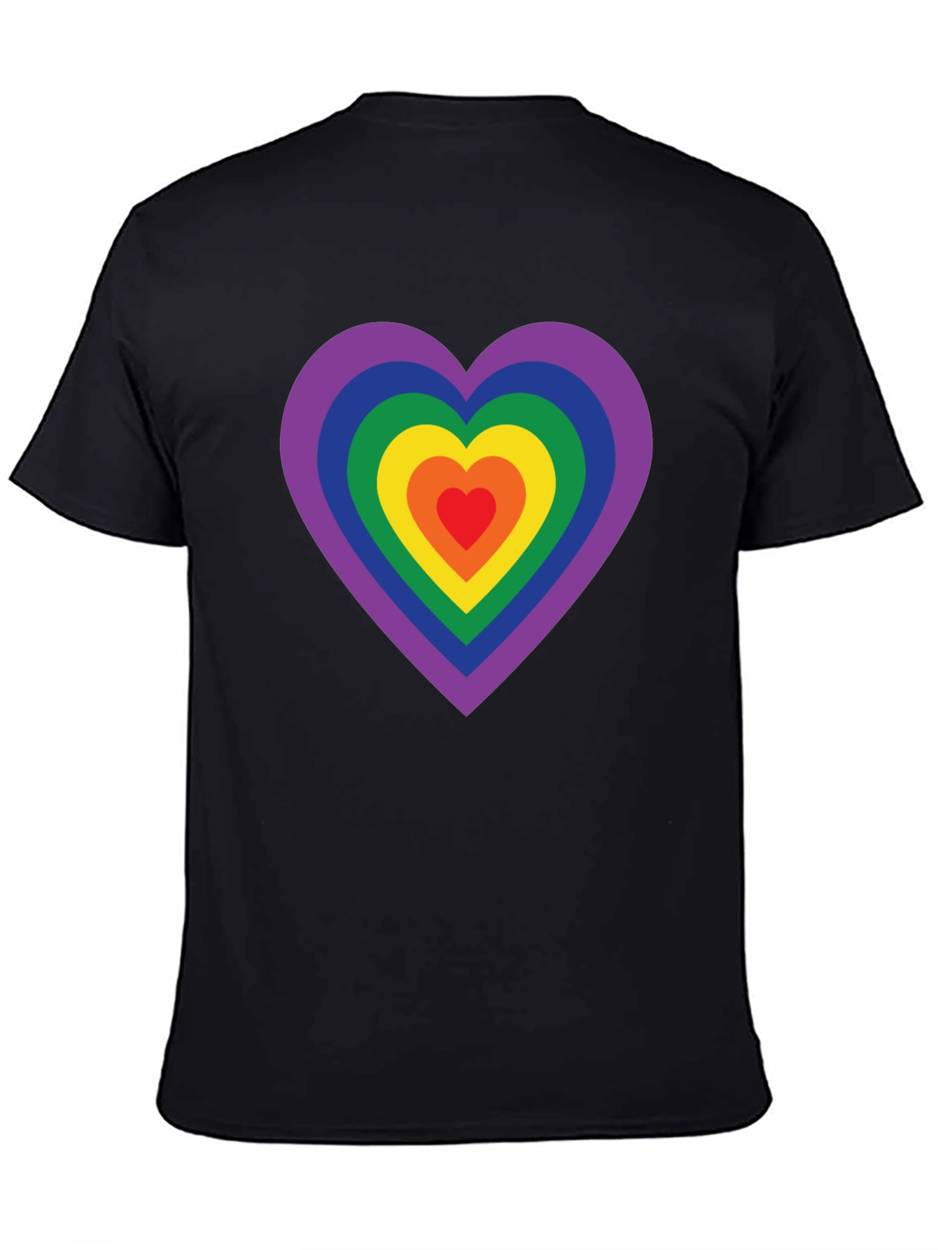 Rainbow Heart Graphic Tee - Pride Shirt