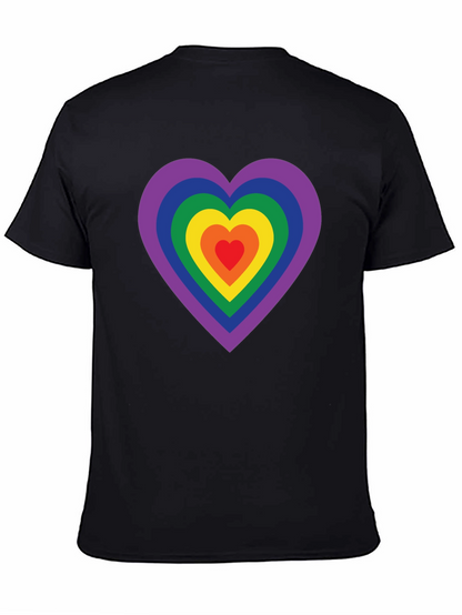 Rainbow Heart Graphic Tee - Pride Shirt