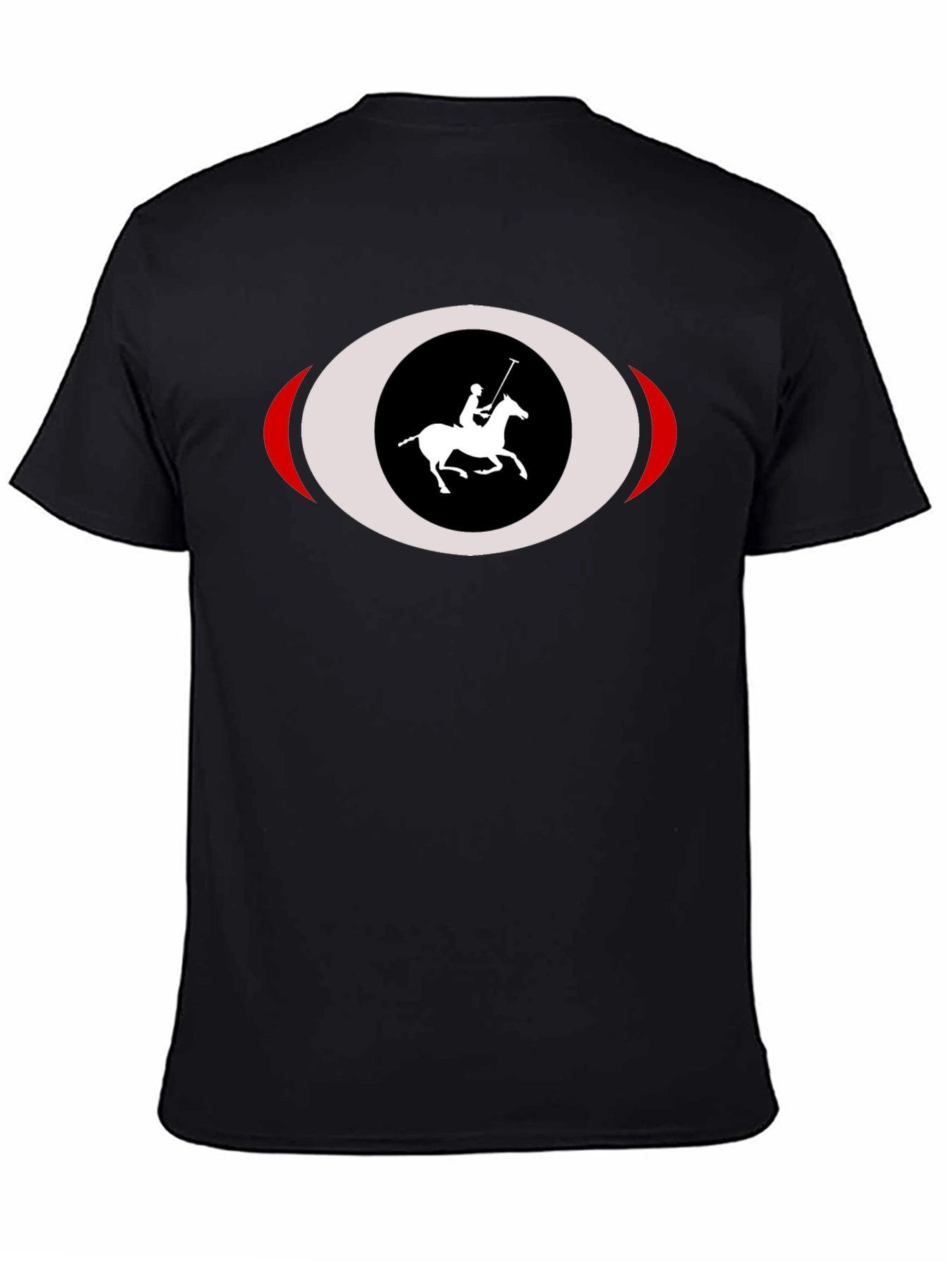 Black Polo Rider T-Shirt