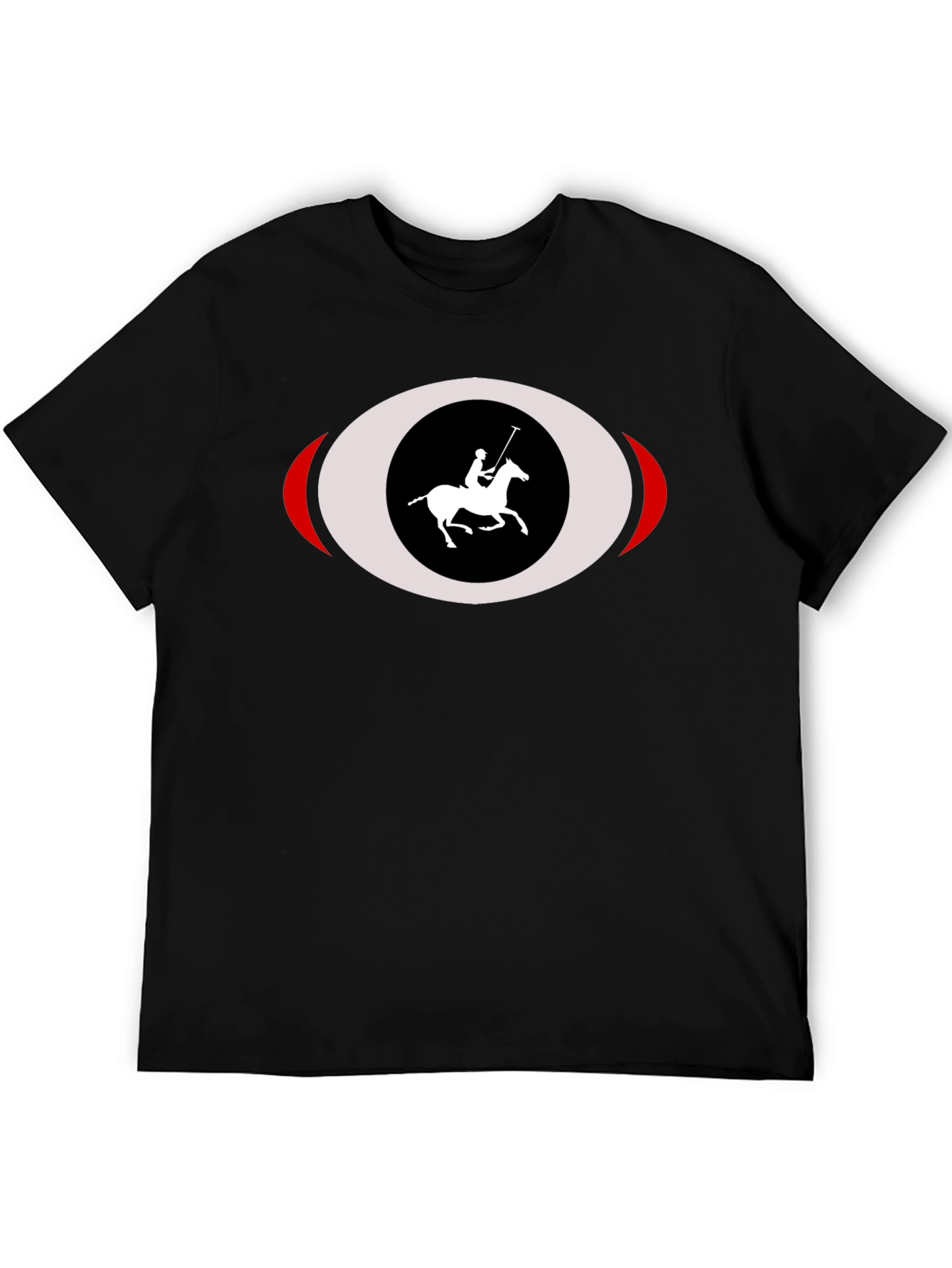 Black Polo Rider T-Shirt
