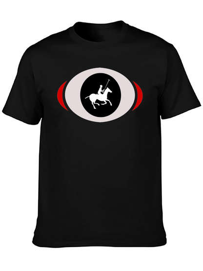 Black Polo Rider T-Shirt