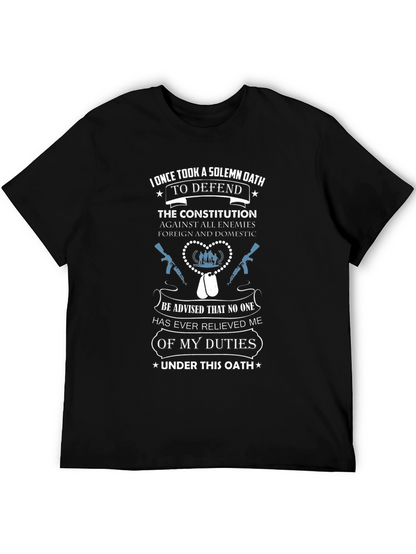 Solemn Oath T-Shirt: Defend the Constitution