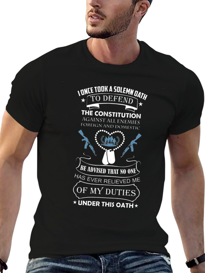 Solemn Oath T-Shirt: Defend the Constitution