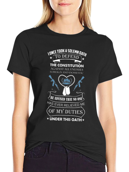 Solemn Oath T-Shirt: Defend the Constitution