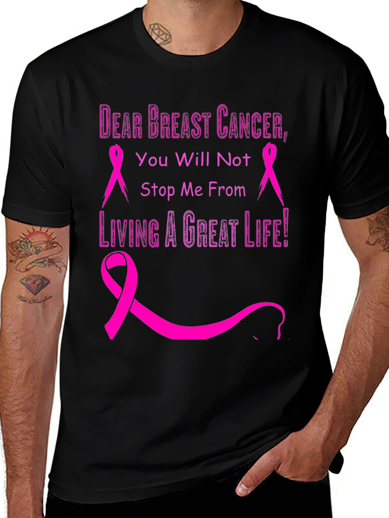 Breast Cancer Awareness Ribbon T-Shirt