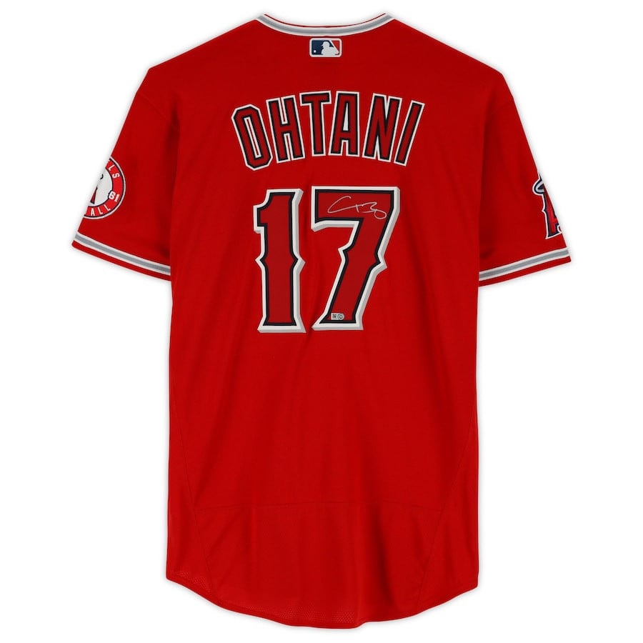 Shohei Ohtani 17 Los Angeles Angels Autographed Jersey - Red