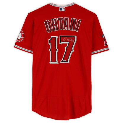 Shohei Ohtani 17 Los Angeles Angels Autographed Jersey - Red