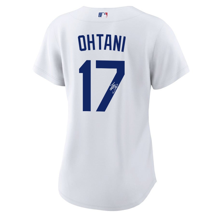 Shohei Ohtani 17 Signed Los Angeles Dodgers Home Jersey - Women White Jersey