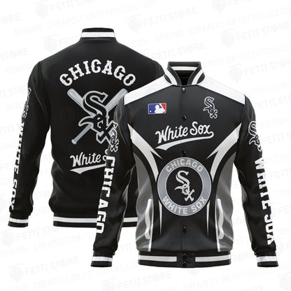 Chicago White Sox Baseball Traditional Pattern AOP Varsity Jacket SH1 - All-Over-Printed Jacket