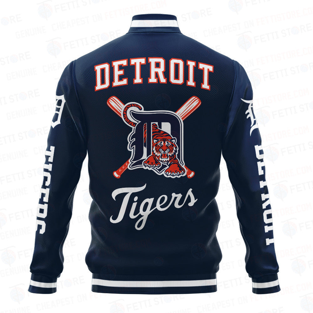 Detroit Tigers Baseball Traditional Pattern AOP Varsity Jacket SH1 - All-Over-Printed Jacket