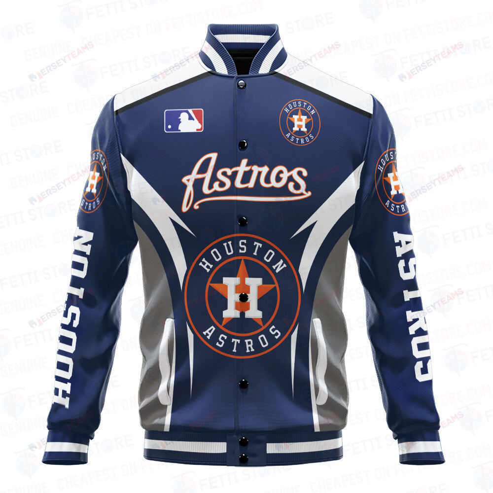 Houston Astros Baseball Traditional Pattern AOP Varsity Jacket SH1 - All-Over-Printed Jacket