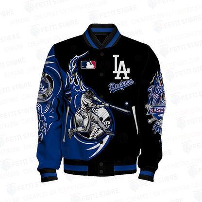Los Angeles Dodgers Major League Baseball AOP Varsity Jacket - All-Over-Printed Jacket