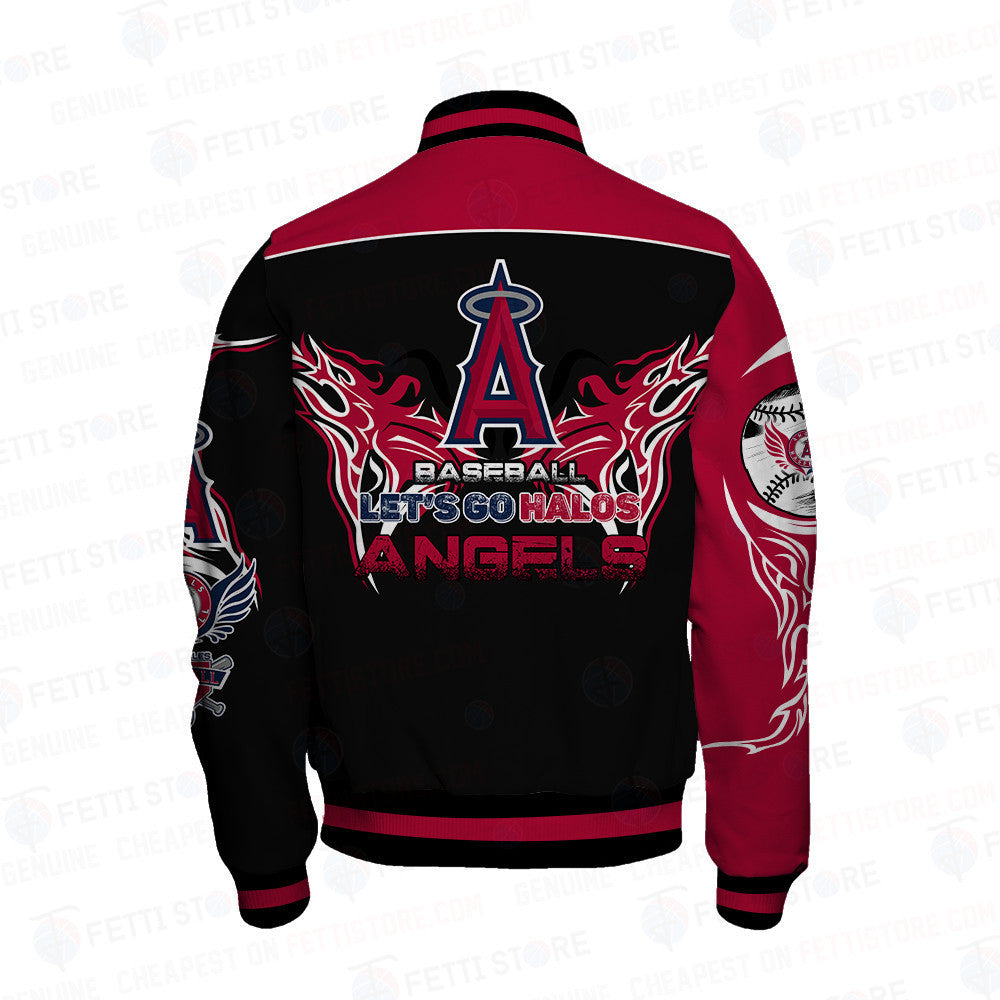 Los Angeles Angels Major League Baseball AOP Varsity Jacket - All-Over-Printed Jacket