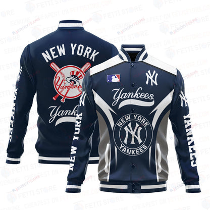 New York Yankees Baseball Traditional Pattern AOP Varsity Jacket SH1 - All-Over-Printed Jacket