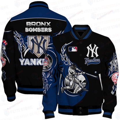 New York Yankees Major League Baseball AOP Varsity Jacket - All-Over-Printed Jacket