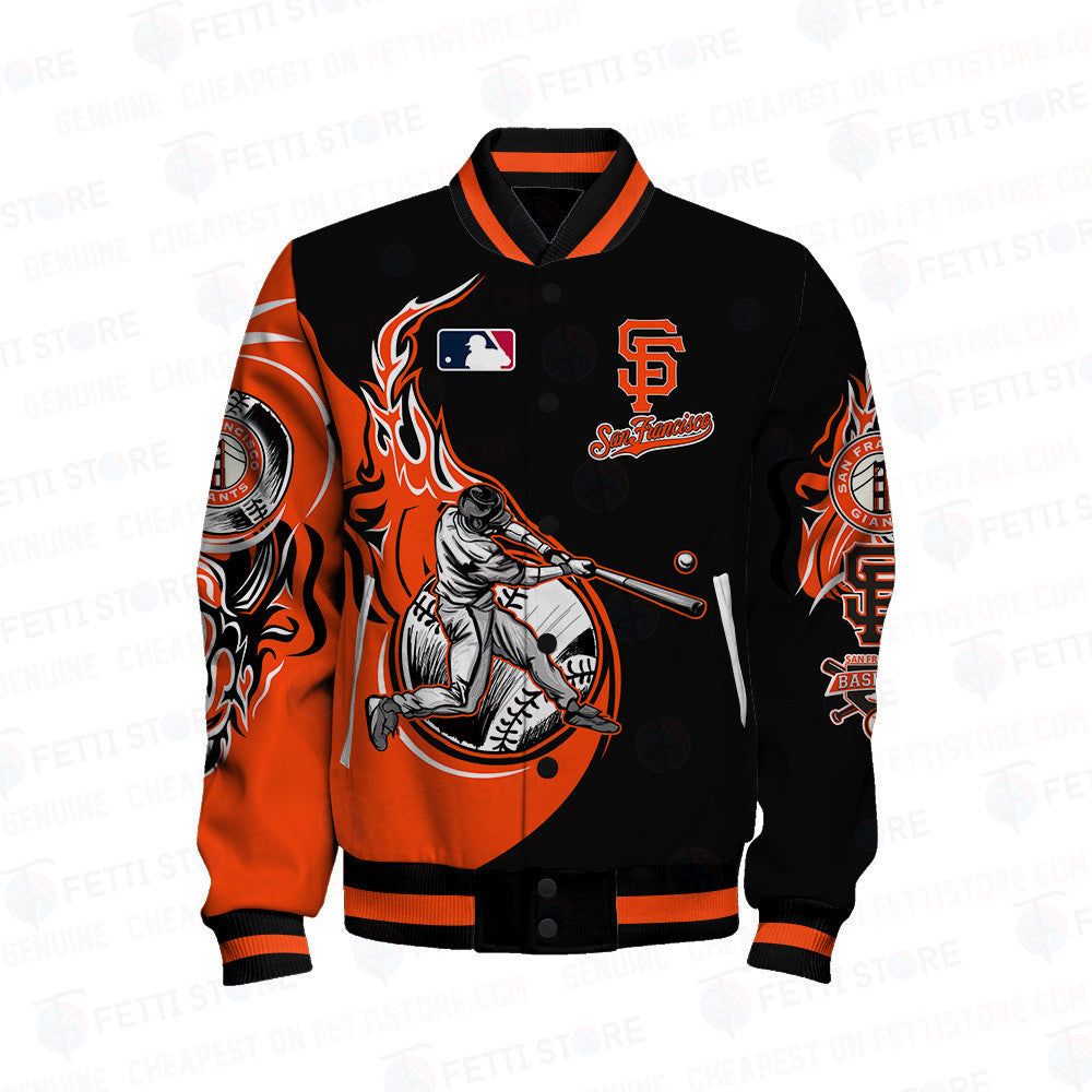 San Francisco Giants Major League Baseball AOP Varsity Jacket - All-Over-Printed Jacket