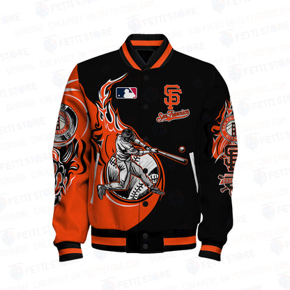 San Francisco Giants Major League Baseball AOP Varsity Jacket - All-Over-Printed Jacket