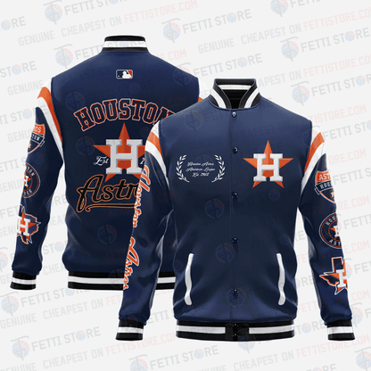 Houston Astros Major League Baseball AOP Varsity Jacket SH1 V1 - All-Over-Printed Jacket