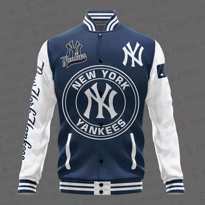 New York Yankees Major League Baseball AOP Varsity Jacket STM - All-Over-Printed Jacket