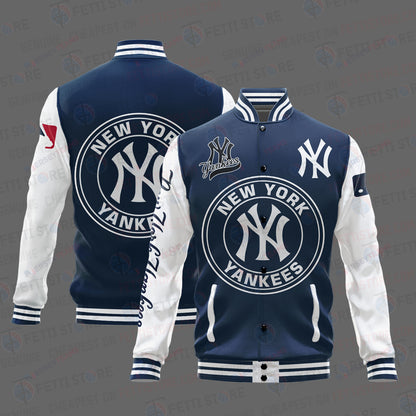 New York Yankees Major League Baseball AOP Varsity Jacket STM - All-Over-Printed Jacket