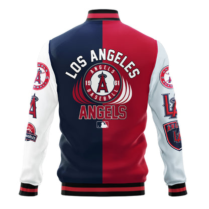 Los Angeles Angels Major League Baseball Varsity Jacket STM V3 - All-Over-Printed Jacket