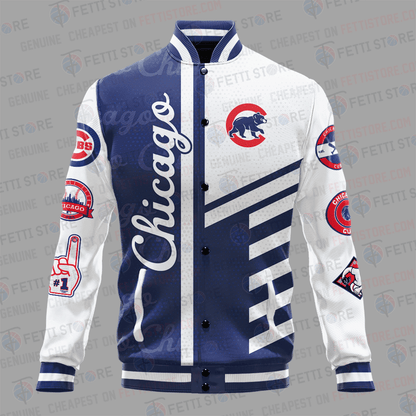Chicago Cubs American League Baseball Varsity Jacket SH1 V1 - All-Over-Printed Jacket