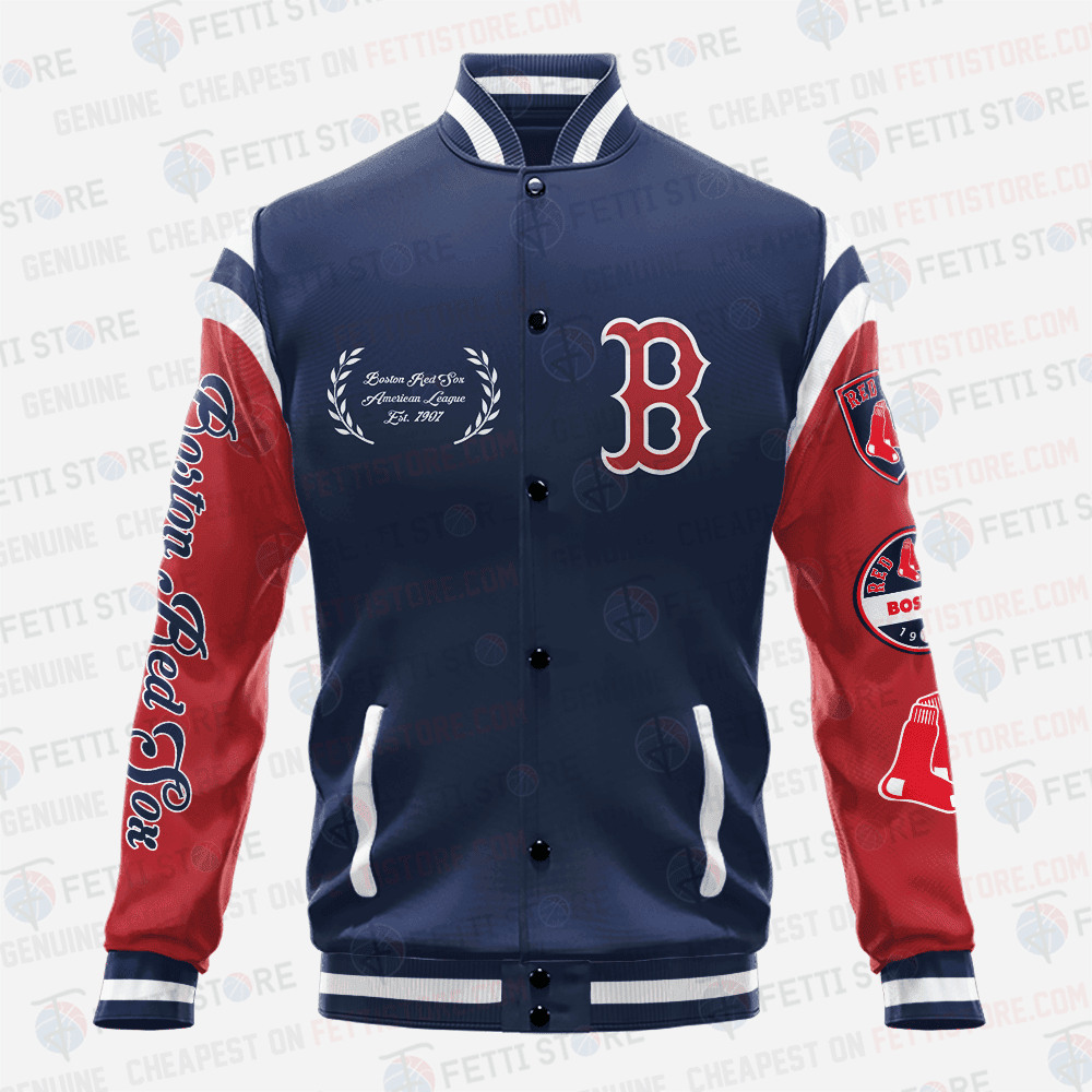 Boston Red Sox Major League Baseball AOP Varsity Jacket SH1 V1 - All-Over-Printed Jacket