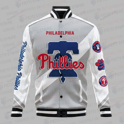 Philadelphia Phillies Major League Baseball AOP Varsity Jacket SH1 V2 - All-Over-Printed Jacket