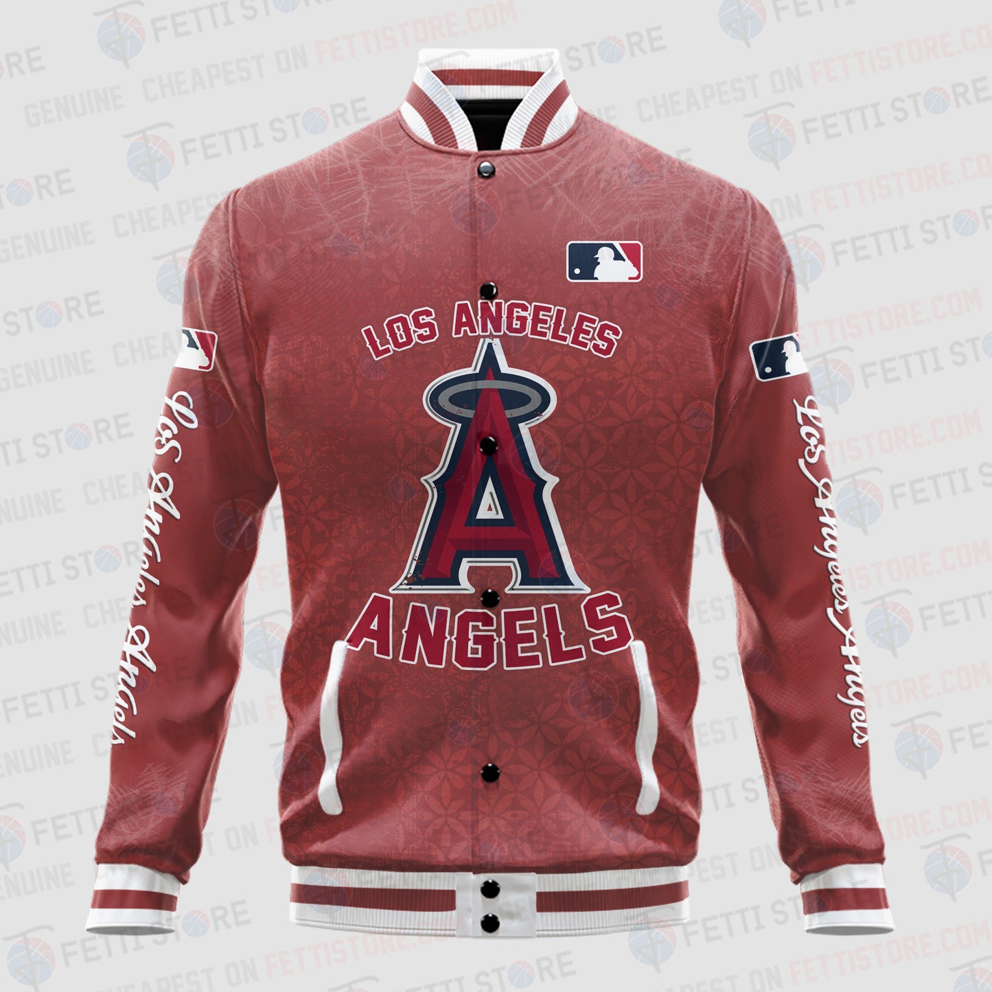Los Angeles Angels - Major League Baseball AOP Varsity Jacket V8 - All-Over-Printed Jacket