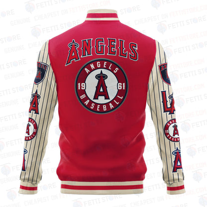 Los Angeles Angels - Major League Baseball AOP Varsity Jacket V6 - All-Over-Printed Jacket