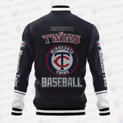Minnesota Twins - Major League Baseball AOP Varsity Jacket V5 - All-Over-Printed Jacket