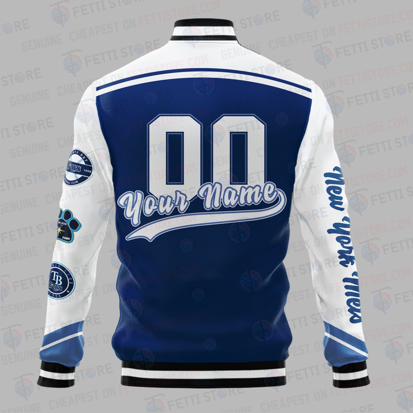 New York Mets Major League Baseball AOP Varsity Jacket SH1 V2 - All-Over-Printed Jacket