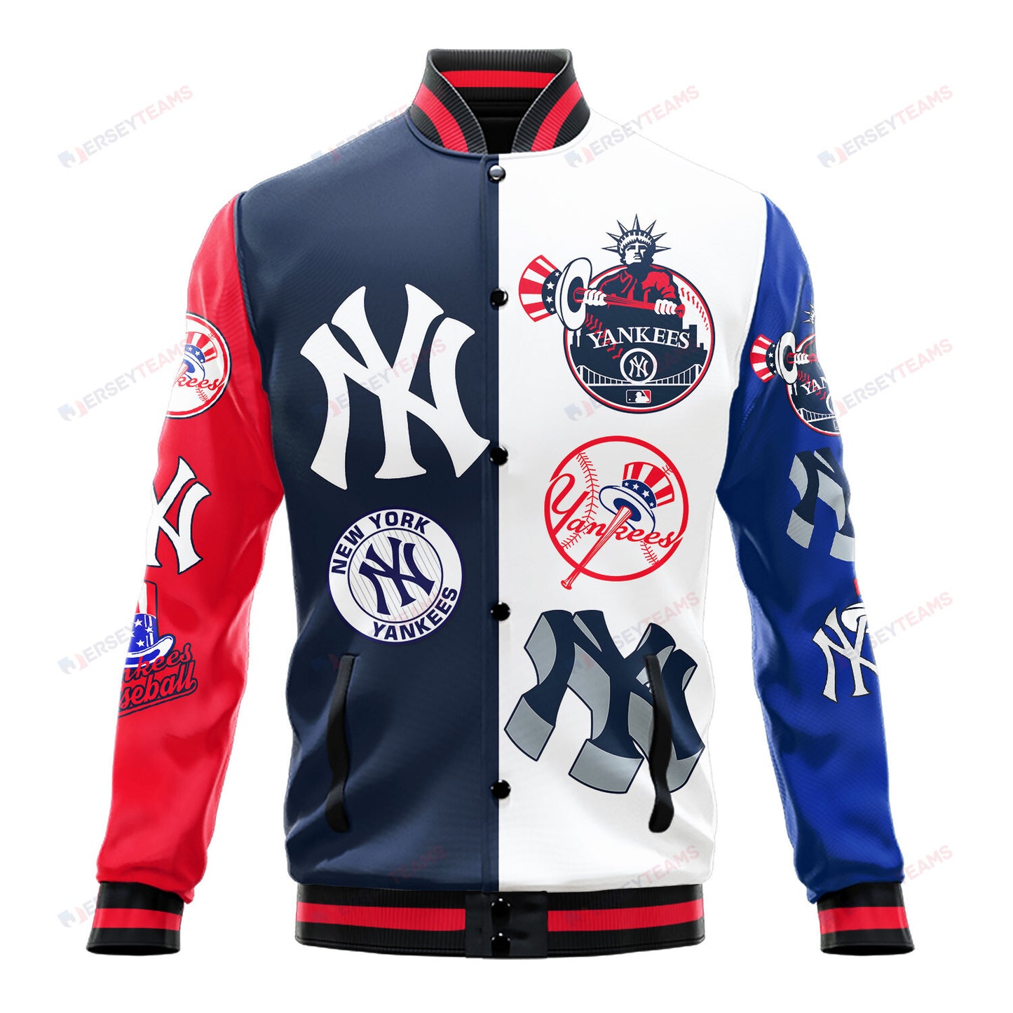New York Yankees Major League Baseball Varsity Jacket STM V3 - All-Over-Printed Jacket