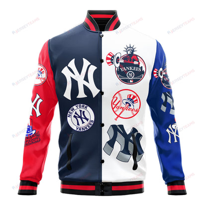 New York Yankees Major League Baseball Varsity Jacket STM V3 - All-Over-Printed Jacket