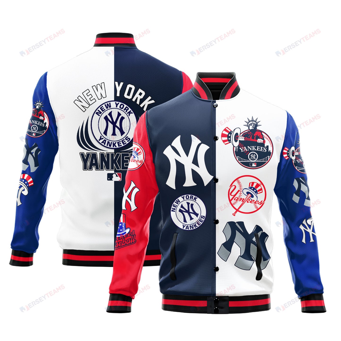 New York Yankees Major League Baseball Varsity Jacket STM V3 - All-Over-Printed Jacket