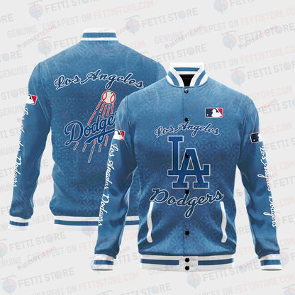 Los Angeles Dodgers - Major League Baseball AOP Varsity Jacket V8 - All-Over-Printed Jacket