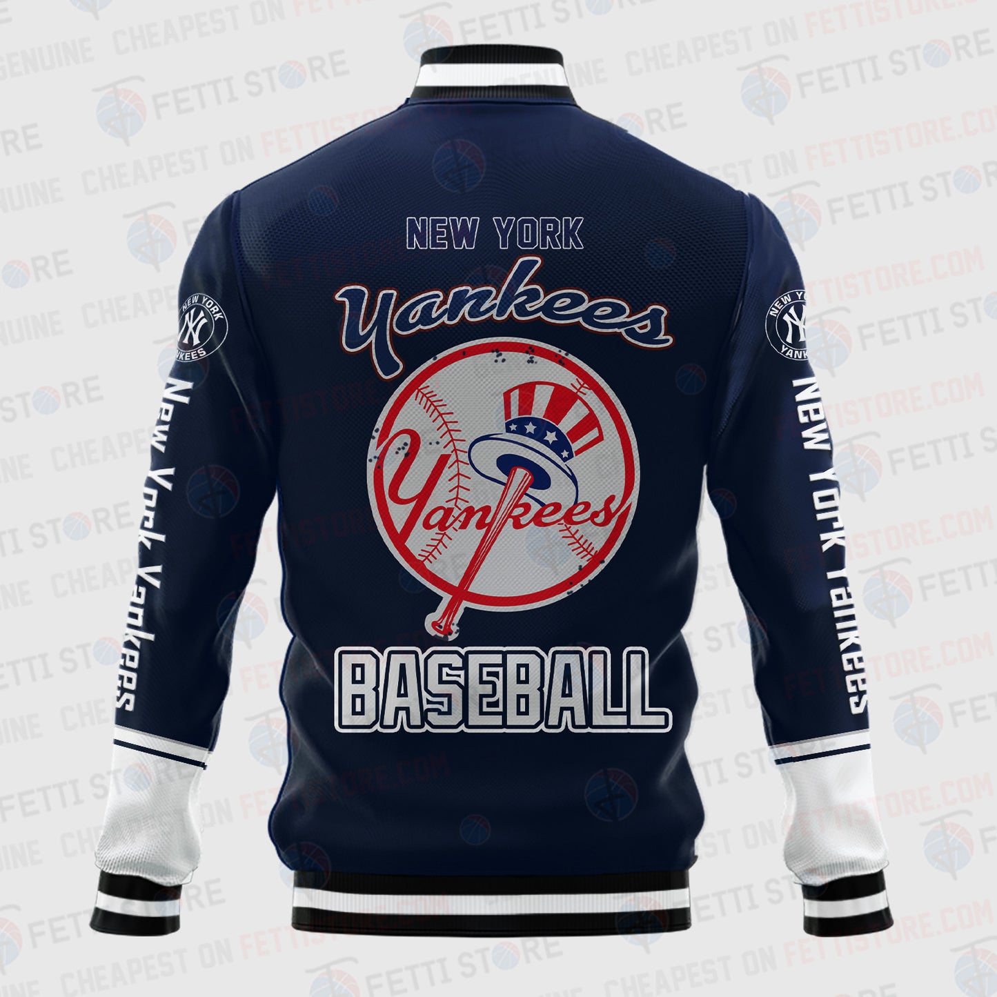 New York Yankees - Major League Baseball AOP Varsity Jacket V5 - All-Over-Printed Jacket