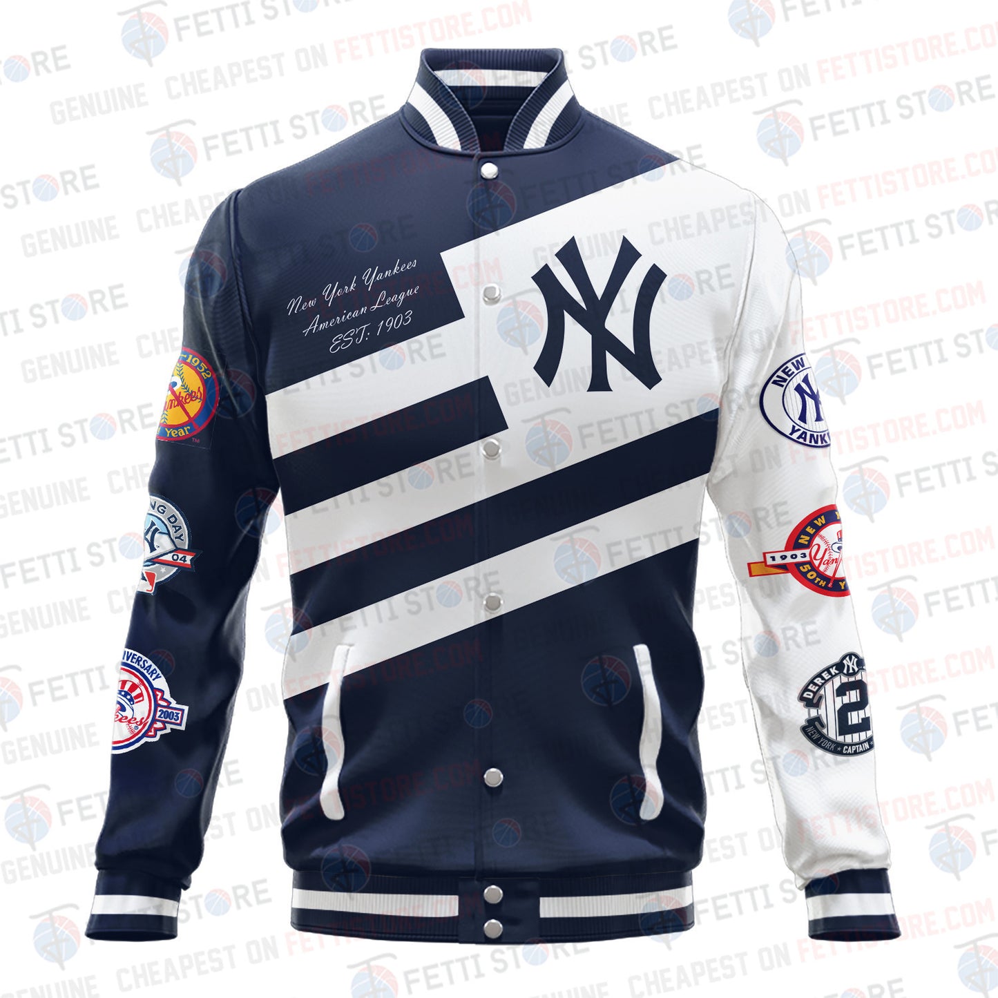 New York Yankees American League Baseball Varsity Jacket SH1 - All-Over-Printed Jacket