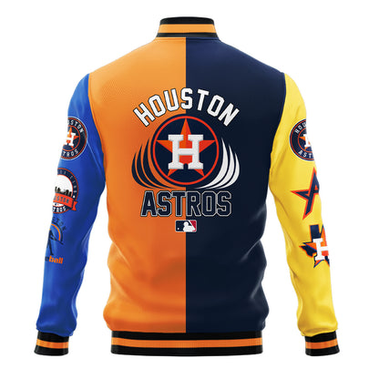 Houston Astros Major League Baseball Varsity Jacket STM V3 - All-Over-Printed Jacket