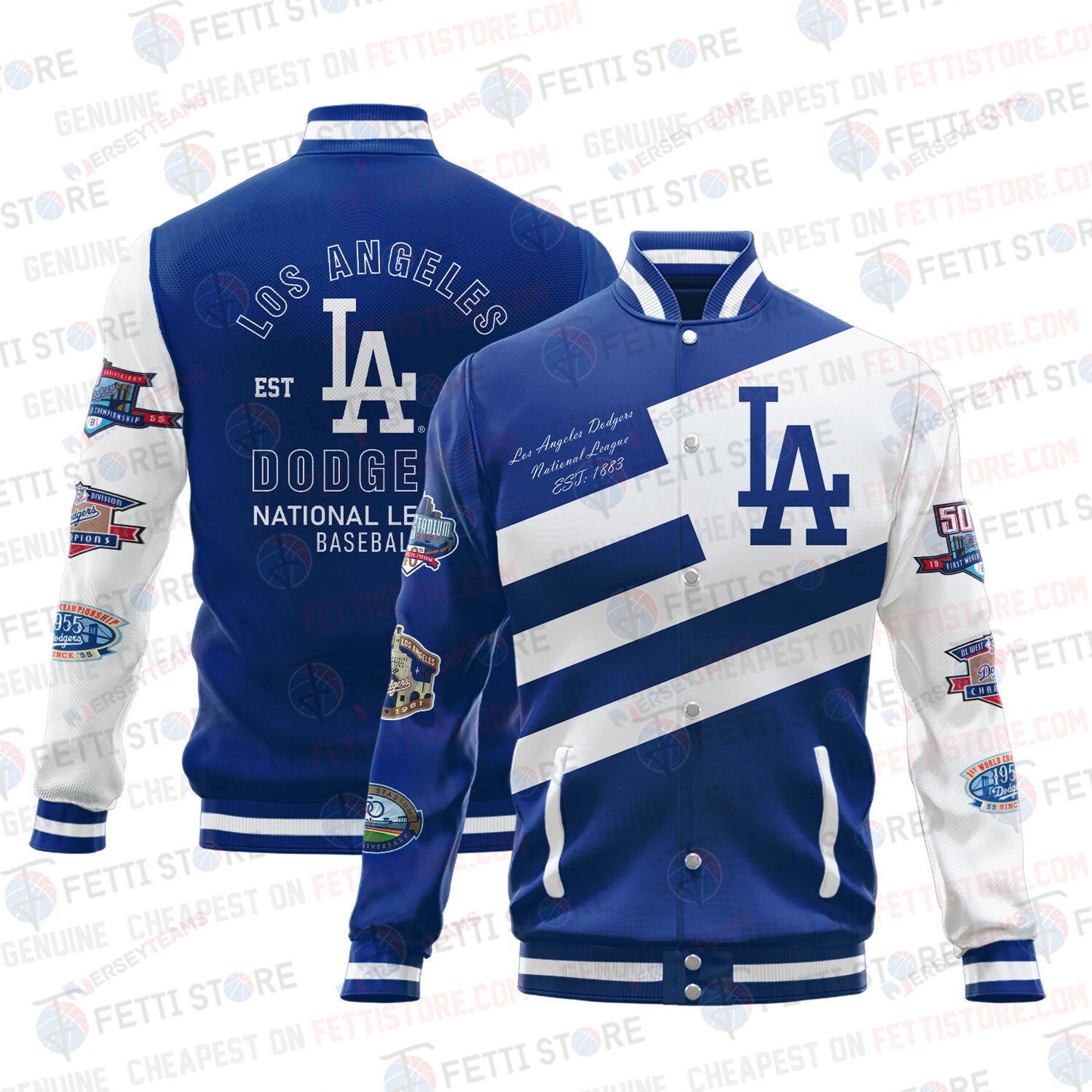 Los Angeles Dodgers American League Baseball Varsity Jacket SH1 - All-Over-Printed Jacket