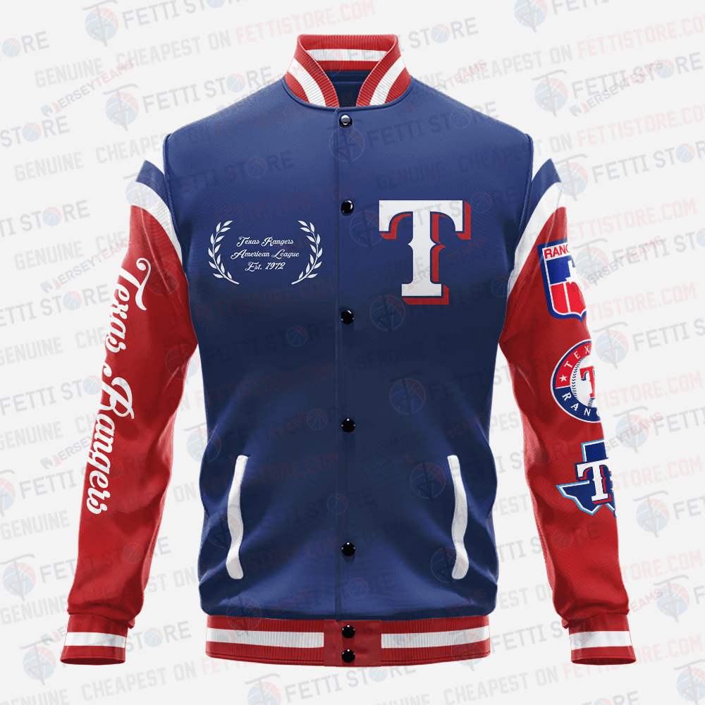 Texas Rangers Major League Baseball AOP Varsity Jacket SH1 V1 - All-Over-Printed Jacket